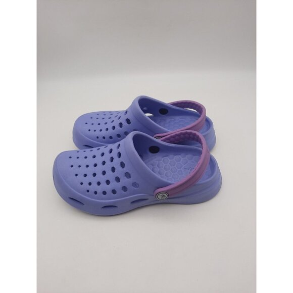 Joybees Kids Active Clog Durable & Comfortable Slip On Purple Size Junior 2 - Picture 4 of 14